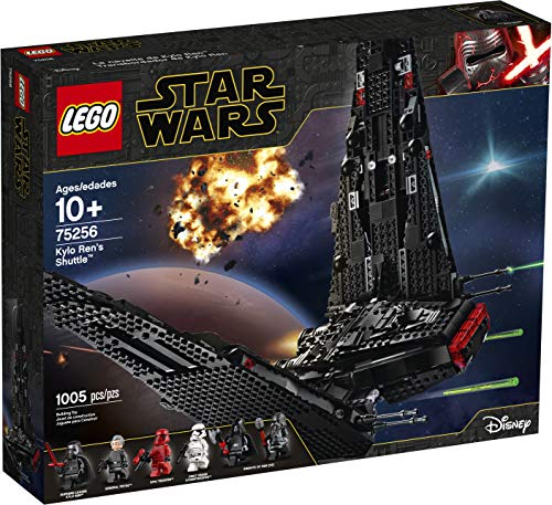 LEGO 75256 Star Wars La Navette de Kylo Ren, Set de Construction Shuttle avec 2 tireurs à Ressort, Collection de L'Ascension de Skywalker