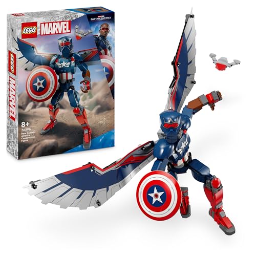 LEGO Marvel Figurine du Nouveau Captain America à Construire - Jeu de rôle avec Super-héros Avengers pour Les Enfants dès 8 Ans - Figurine inspirée des Films - Cadeau pour garçons et Filles 76296