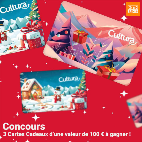 Concours : Trois cartes cadeaux Cultura d'une valeur de 100 € à gagner !