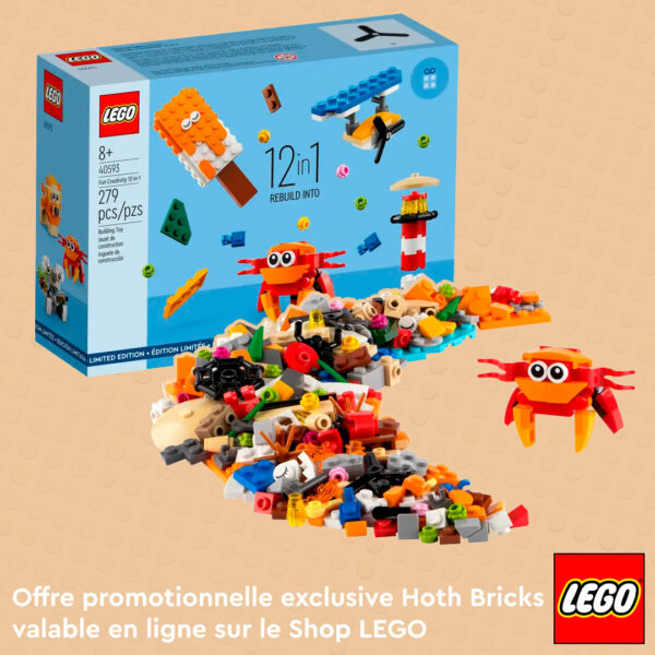 Offre Promo Hoth Bricks : le set LEGO 40593 Fun Creativity 12-in-1 est offert sur le Shop