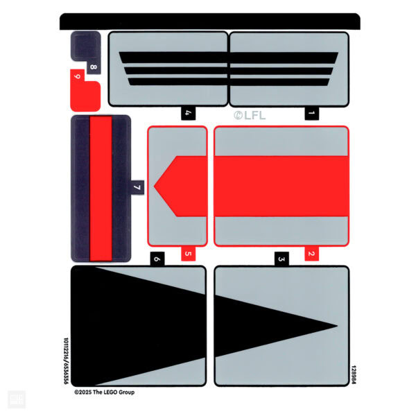 - Insignes réfléchissants de voiture LEGO pour décoration et sécurité.