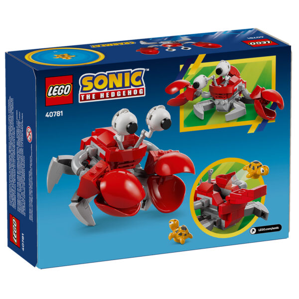 Coffret Lego Sonic le hérisson, modèle de construction de crabe robot, parfait pour les fans de jeux vidéo et de construction Lego.