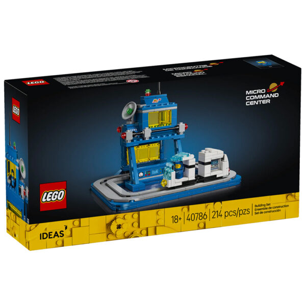 Lego Space micro-commande centre set de construction pour adultes et enfants, 214 pièces, idéal pour la créativité et la décoration.