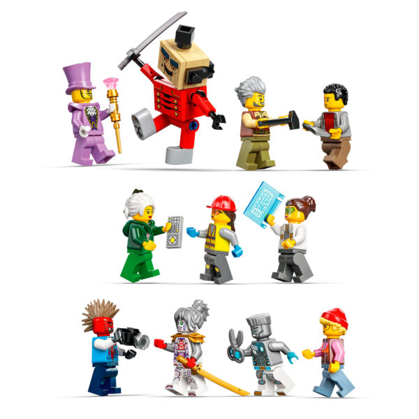 HOTH BRICKS, figurines LEGO en action représentant des personnages divers dans des scènes créatives et amusantes, parfait pour la collection et le jeu, avec des détails colorés et des accessoires variés.