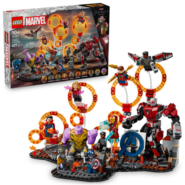 LEGO Marvel Avengers Endgame 76131 Enchantement de combat avec minifigurines et figures emblématiques, jeu de construction pour enfants, cadeau créatif and divertissant.