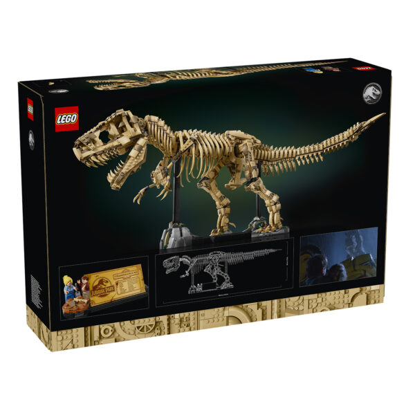 LEGO Jurassic Park T-Rex en briques de construction, modèle haut en détails, parfait pour collectionneurs et fans de dinosaures, livré dans une boîte d'emballage officielle LEGO.