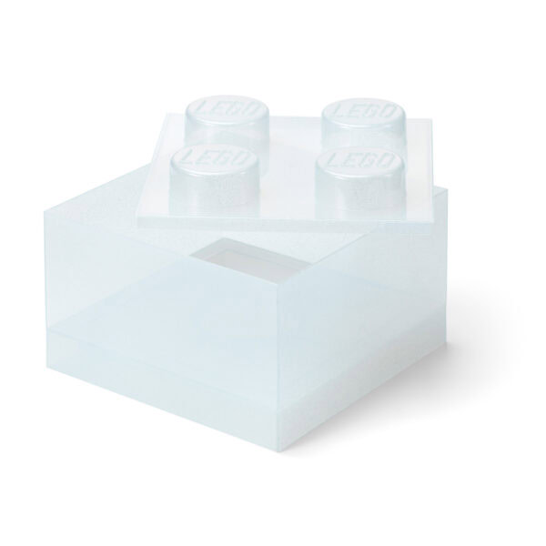 Lego transparent en forme de boîte avec touches en relief, collection Hoth Bricks, idéal pour décoration ou projets créatifs, matériau en plastique de haute qualité.
