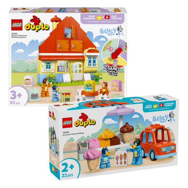 Maison familiale LEGO Duplo avec jeu de mémoire et construction, jouet éducatif pour enfants, développement cognitif, créativité, et jeu en famille, compatible avec LEGO Duplo.