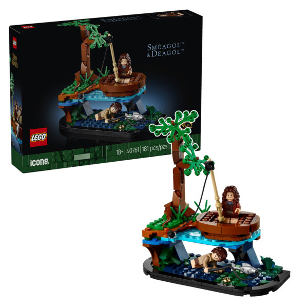 Lego jeu de construction LEGO Harry Potter, ensemble Sméagol & Déagol, pour adultes, décor de rivière avec arbres et figurines, cadeau créatif pour fans de LEGO, 40761.