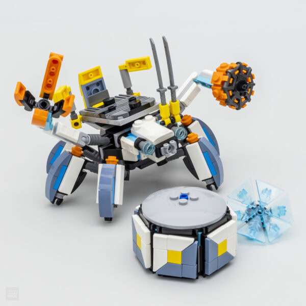 Lego robot insectoïde de Hoth Bricks avec des pièces colorées et des détails détaillés, parfait pour la collection Lego et la construction créative.