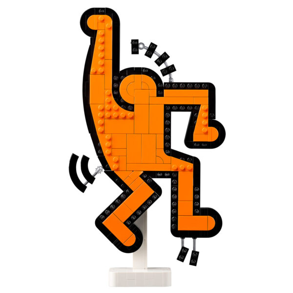 Lego build dinosaure à assembler en briques LEGO orange et noir, création LEGO artistique et originale, décoration moderne pour collectionneurs LEGO, HOTH BRICKS design créatif, jouet en briques LEGO unique.