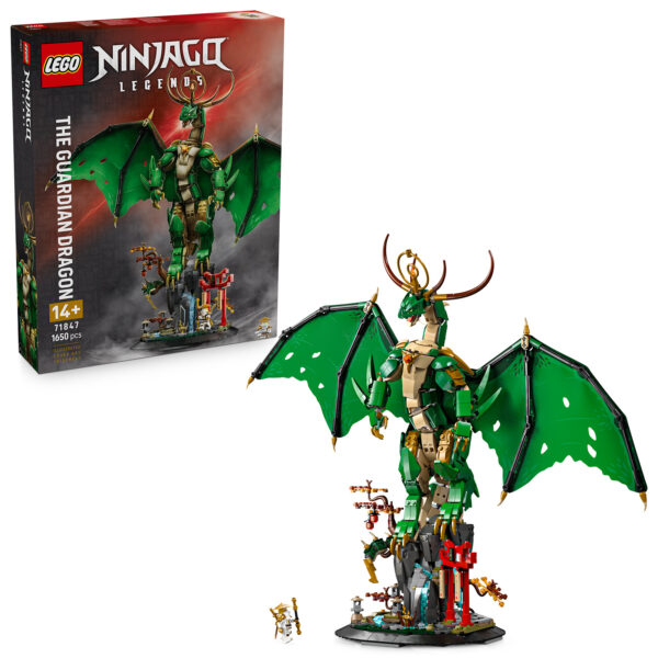 LEGO Ninjago Le Gardien Dragon Set de Construction, Modèle Fantastique avec Figurines pour Enfants à Partir de 14 ans.
