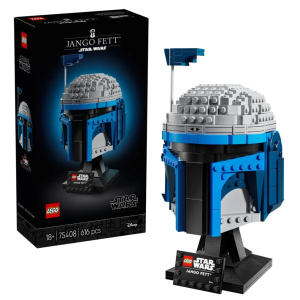 Jouet LEGO Star Wars bust de Jango Fett en briques de construction, collection de figurines de science-fiction, parfait pour les fans et la décoration d'intérieur, construit avec des pièces LEGO.