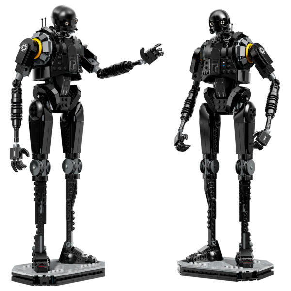 Legos Star Wars, droïde d'assaut ultime, construction en briques noires, figurine de robot détailée, collection de minifigs pour fans de science-fiction.