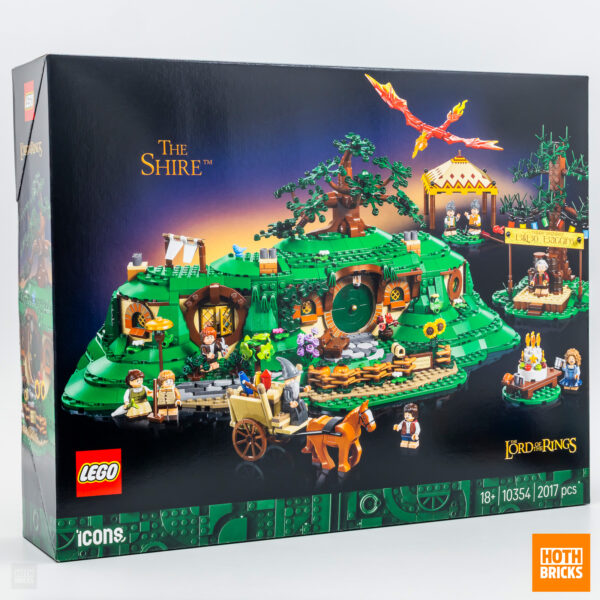 Lego Le Seigneur des Anneaux, La Comté, Set de Construction, Créez l'univers de la Terre du Milieu avec cette boîte de Lego Icons The Shire.