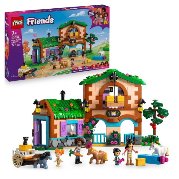 Pony ranch construction bloque; jouets éducatifs LEGO Friends pour enfants; habitation en briques LEGO pour jeu créatif; ensemble de construction pour filles et garçons; Relevance.