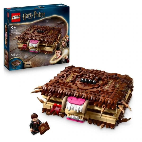Raton laveur en briques LEGO Harry Potter, construction détaillée avec minifigurine, parfait pour collectionneurs et fans de jeux de construction magiques.