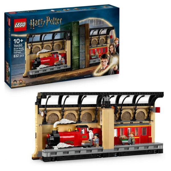 LEGO Harry Potter gare Hogwarts Express, ensemble de construction de train en briques, jouet éducatif pour enfants, parfait pour collectionner, inspiré de l'univers magique du sorcier.
