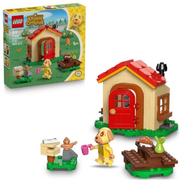 Goldie's cosy house LEGO Animal Crossing, construction en briques, maison pour animaux, jouet pour enfants 6+, idée cadeau créative.