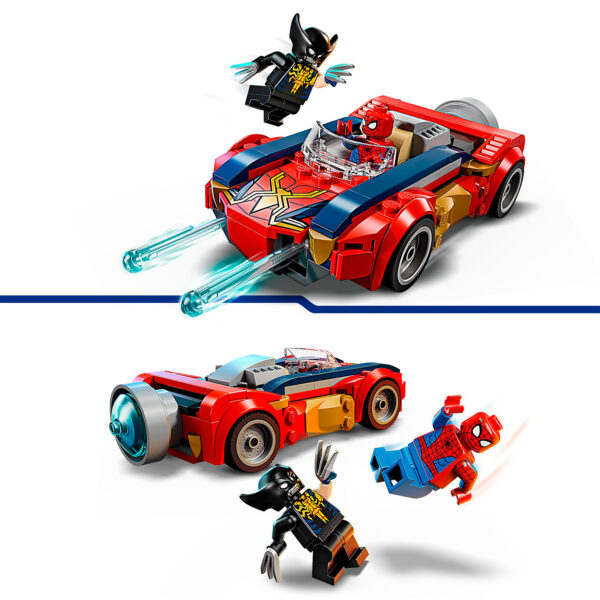 76336 lego marvel spider man car vs venomized wolverine 4