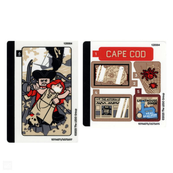 Gardiens pirates et vieux coffre au trésor en Lego en fond de carte de jeu de pirates Hoth Bricks.