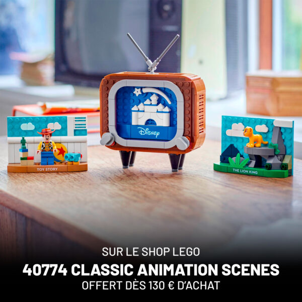 lego offre octobre 2025 disney 40774 classic animation scenes