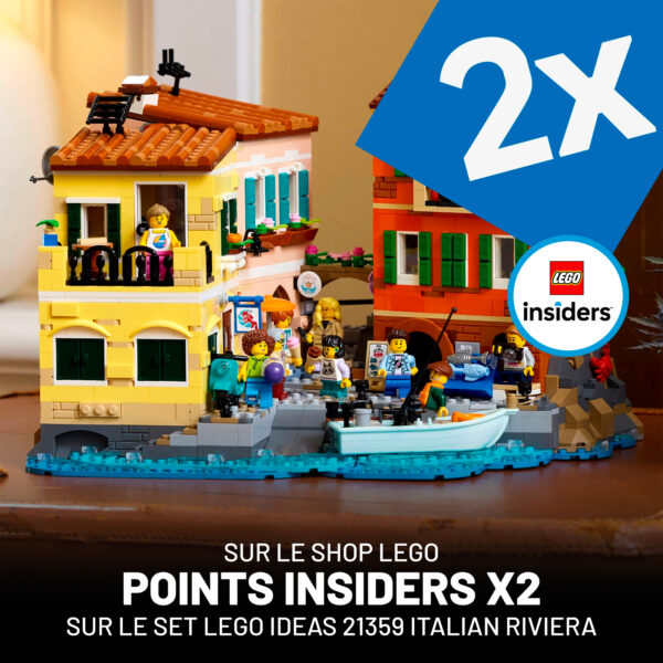 points insiders x2 lego ideas italian riviera