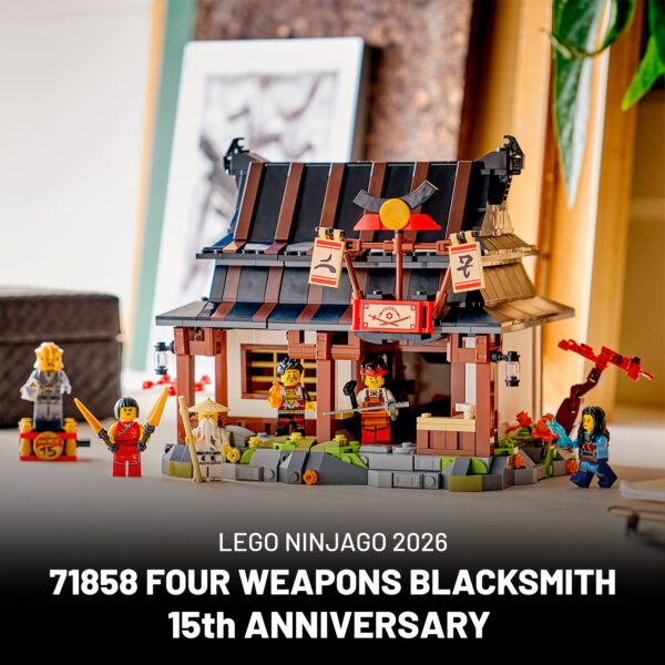 71858 lego ninjago four weapons blacksmith 15th anniversary 1