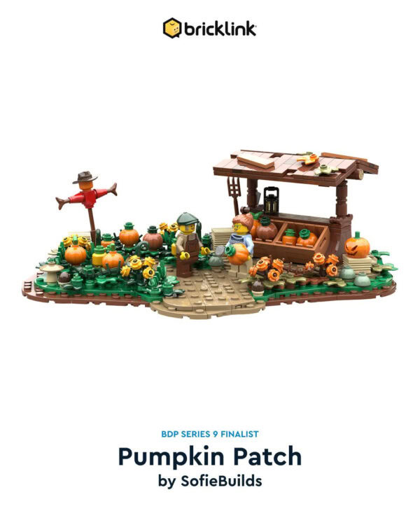 1. Figurines LEGO Halloween citrouille, étal de légumes, décor de ferme, set créatif automnal, jouets éducatifs pour enfants, décoration d'automne, collection LEGO Pumpkin Patch, Hoth Bricks.