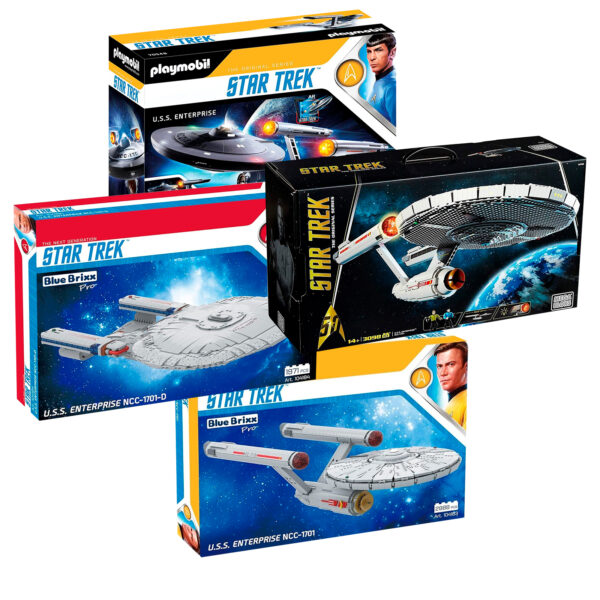 star trek uss enterprise hasbro playmobil blubrixx mattel