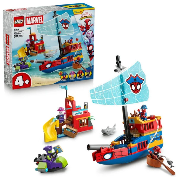 11208 lego marvel team spidey pirate ship