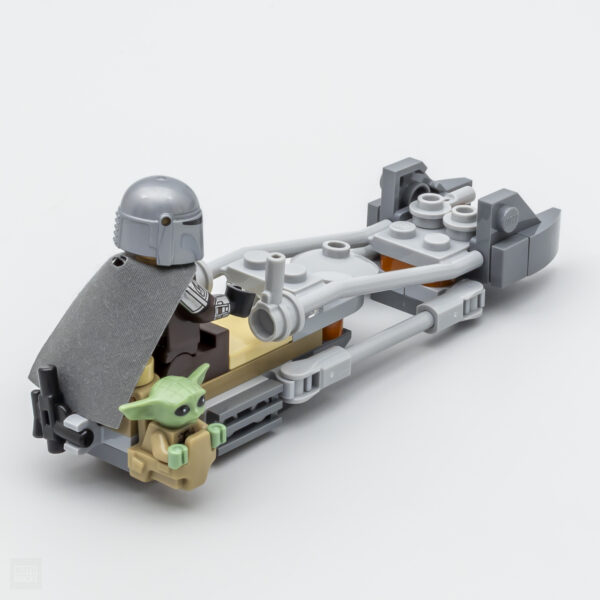 75436 lego starwars mandalorian grogu speeder bike review 3