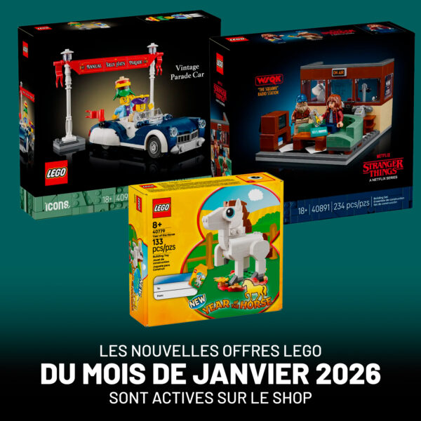 Sur le Shop LEGO : les offres promotionnelles de janvier 2026 sont actives