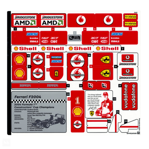 11375 lego icons ferrari f2004 michael schumacher review 11