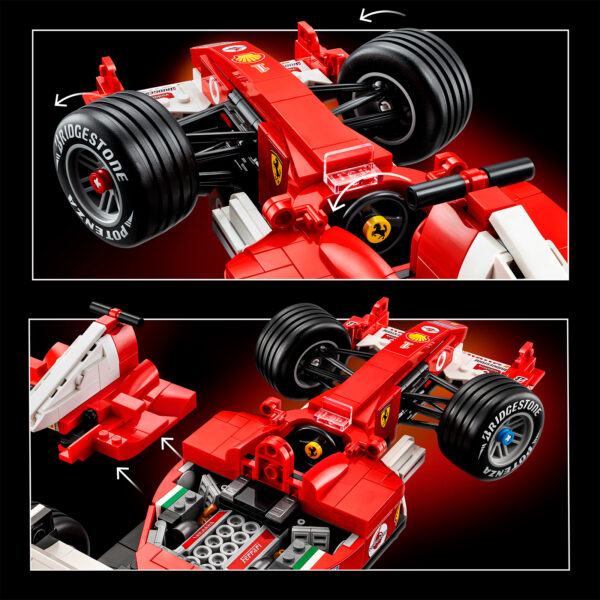 11375 lego icons ferrari f2004 michael schumacher 12