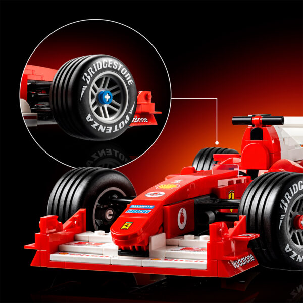 11375 lego icons ferrari f2004 michael schumacher 7