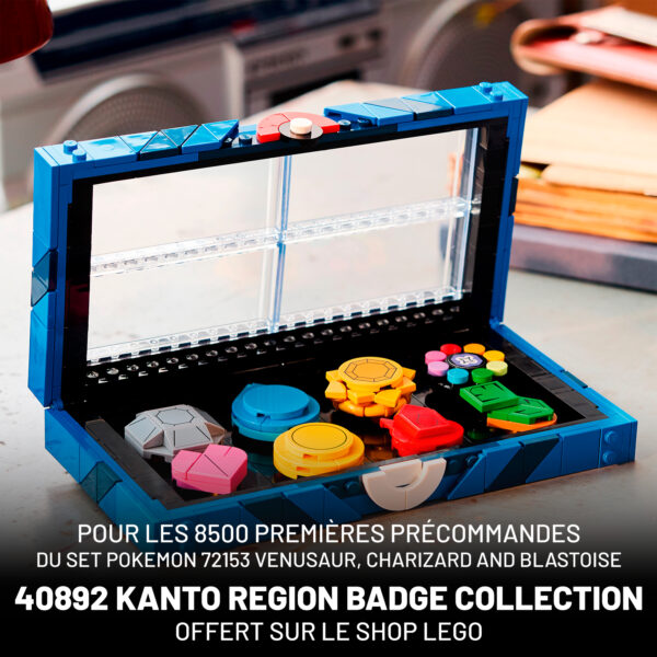 Sur le Shop LEGO : les 8500 premières précommandes du set LEGO Pokémon 72153 Venusaur, Charizard and Blastoise profitent de l'offre prévue