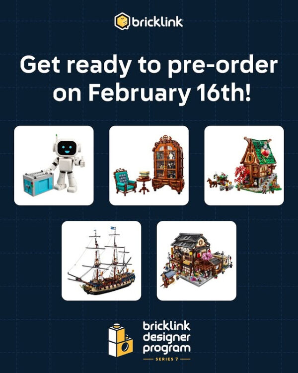 LEGO Bricklink Designer Program Series 7 : les précommandes ouvriront le 16 février 2026