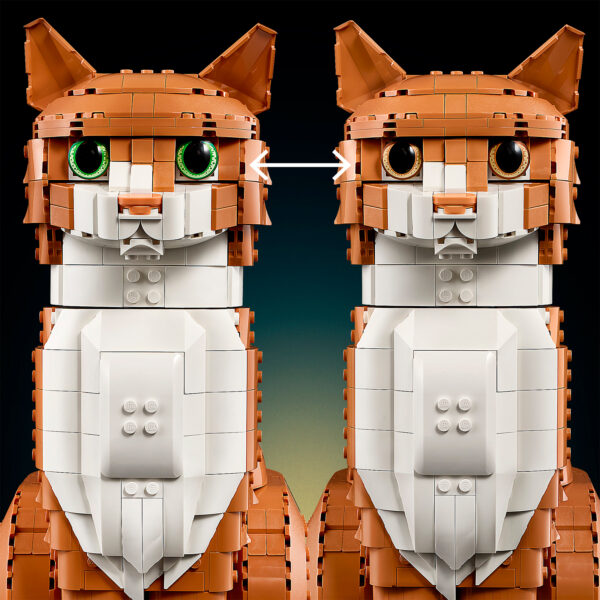 21376 lego ideas orange cat 6