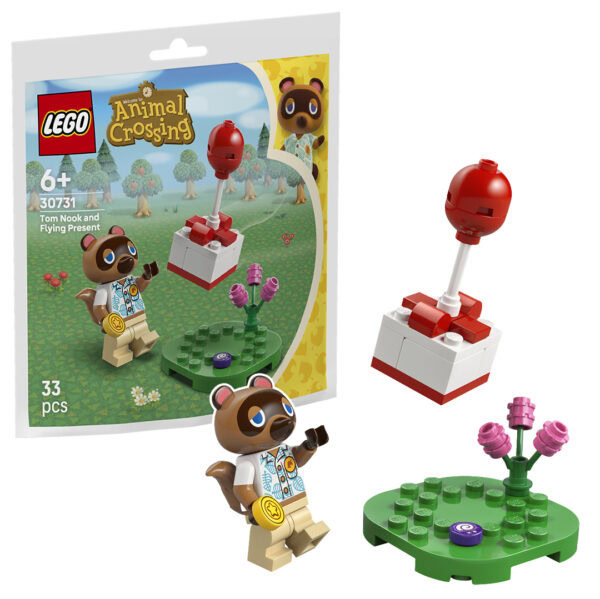 Nouveau polybag LEGO Animal Crossing 2026 : 30731 Tom Nook and Flying Present