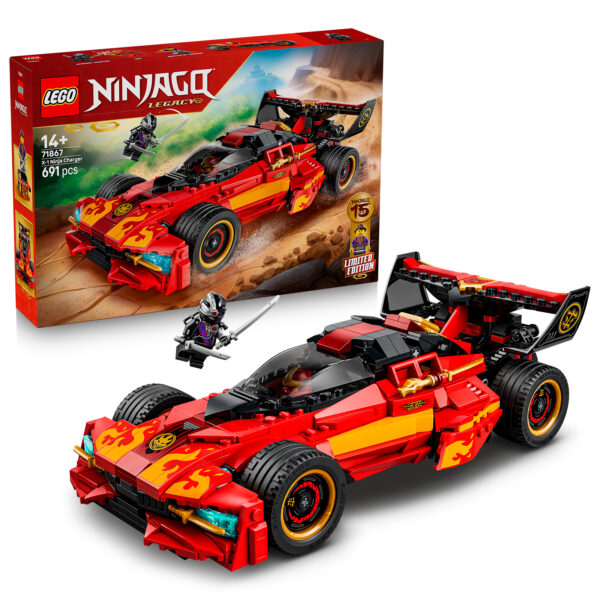 Nouveauté LEGO NINJAGO 2026 : 71867 X-1 Ninja Charger 15th Anniversary