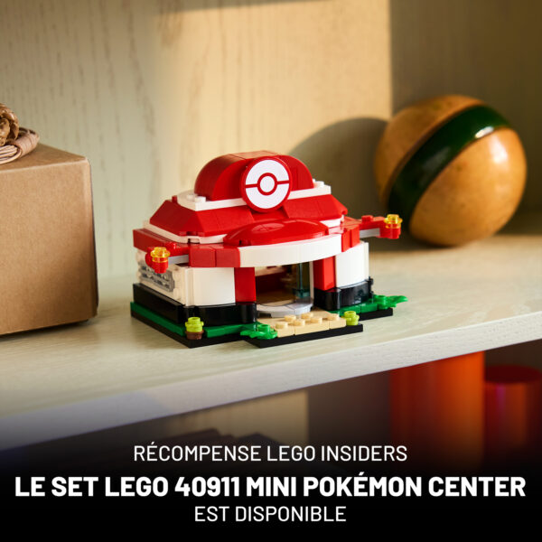 Sur le centre des récompenses LEGO Insiders : le set 40911 Mini Pokémon Center est disponible