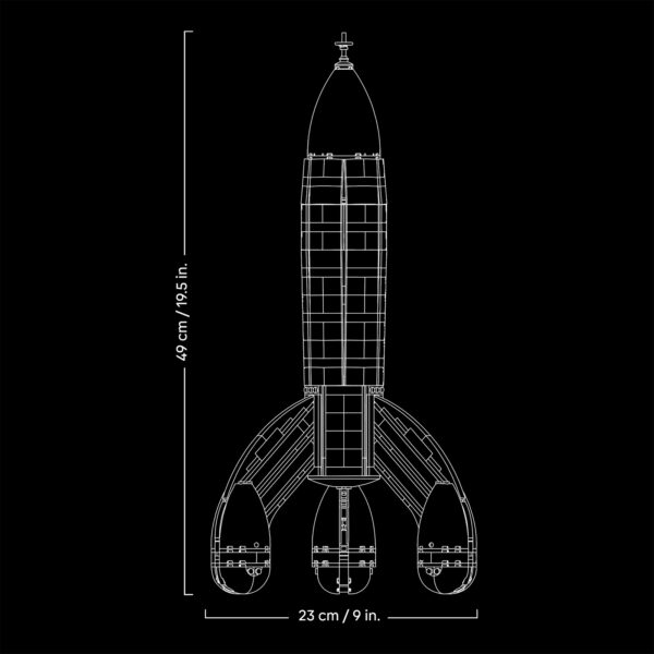 21367 Ideas de Lego: Cohete lunar de Tintín 6
