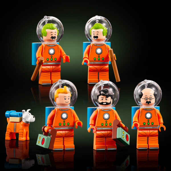 21367 Ideas de Lego: Cohete lunar de Tintín 8