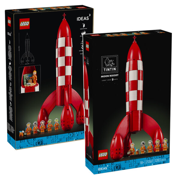 21367 Ideas de Lego: Cohete lunar de Tintín 9