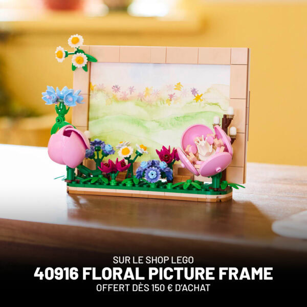 En la tienda LEGO: el set de marco de fotos floral LEGO BOTANICALS 40916 es gratis