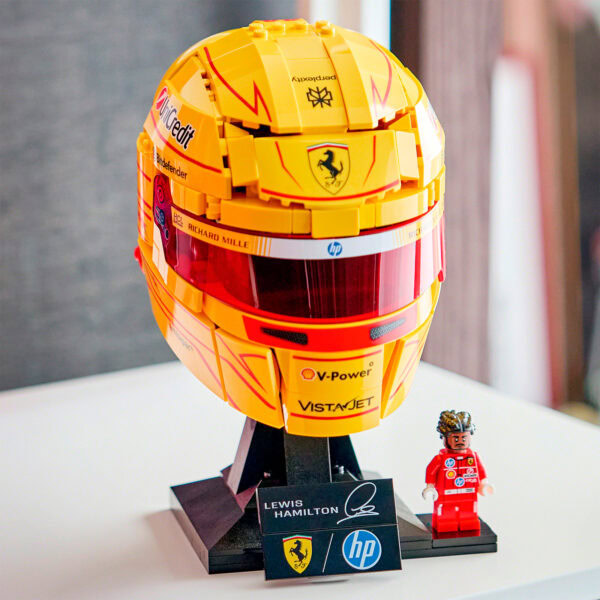 43022 lego edições scuderia ferrari hp lewis hamilton capacete 2