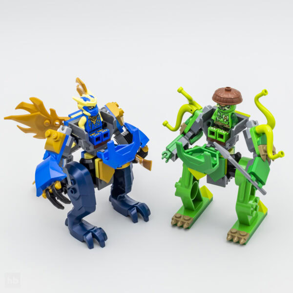 71853 lego ninjago jay dragão mech luta análise 2