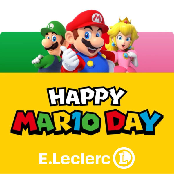 MAR10 DÍA en E.Leclerc: 25% de descuento en cupones E.Leclerc en una selección de productos LEGO Super Mario