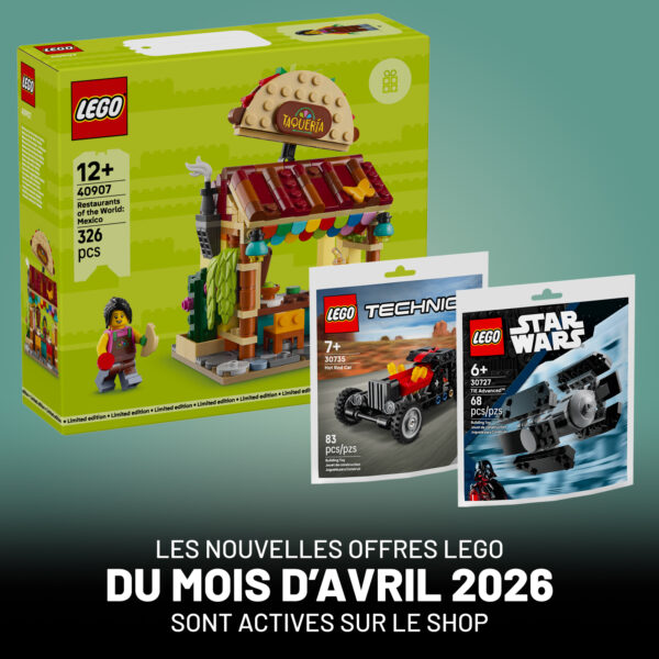 Novas ofertas promocionais já estão disponíveis na Loja LEGO.